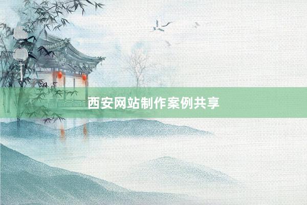 西安网站制作案例共享